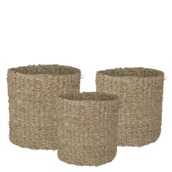 Pottekurv sjøgress 3 stk 25+20+15 cm