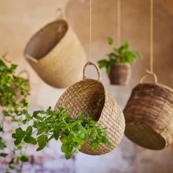 Pottekurv sjøgress 4 stk 35/30/25/20 cm