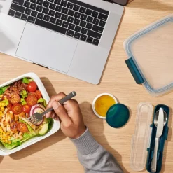 Prep & go bestikk i etui grønn