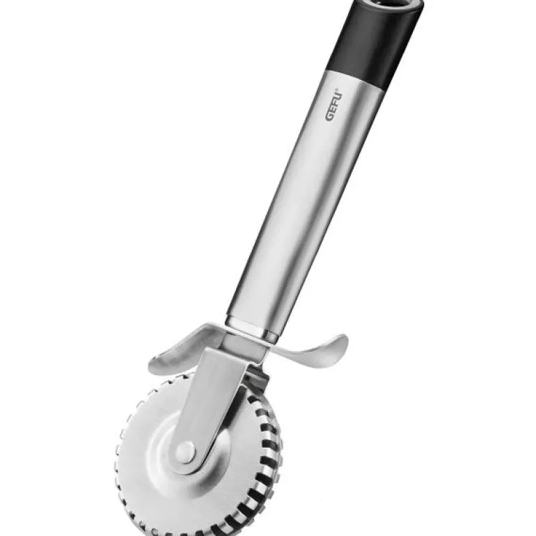 Primeline ravioli- & pastahjul 19,5 cm stål/svart