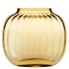 Primula oval vase 12,5 cm amber