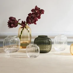 Primula oval vase 17,5 cm klar