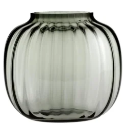Primula oval vase 17,5 cm smoke