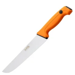 Pro slaktekniv m/bredt blad 24 cm oransje