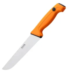 Pro slaktekniv m/bredt blad 20 cm oransje