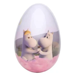 Påskeegg metall 15 cm rosa sky