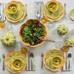 Pumpkin salatbolle 33,5 cm gresskar oransje