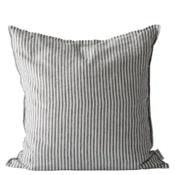 Putetrekk lin 50x50 cm grey/white