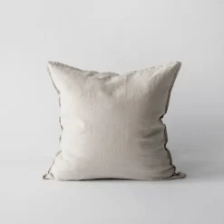 Putetrekk lin 50x50 cm warm grey