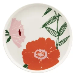 Puutarhakutsut asjett 20 cm hvit/grønn/oransje