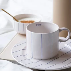 Pyjamas tallerken 23 cm beige/midnight blue