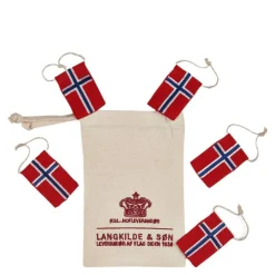 Pynteflagg 3,5x5cm 5 stk