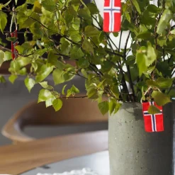 Pynteflagg 3,5x5cm 5 stk