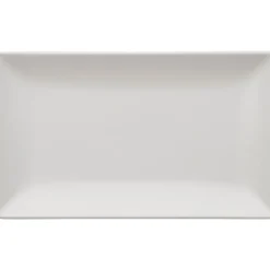 Quadro tallerken 25x15 cm hvit