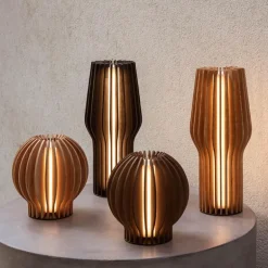 Radiant rund LED lampe 15 cm eik