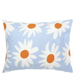 Rakastaa, ei rakastaa putetrekk 50x60 cm blå/hvit/oransje