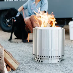 Ranger + stand 2.0 røykfri bålpanne 38x41,5 cm silver