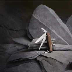 Ranger wood lommekniv 130mm 10 fun. Valnøtt