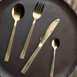 RAW bestikksett 16 deler champagnegull