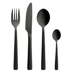 RAW bestikksett 16 deler svart matt