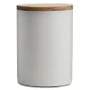 RAW Arctic White redskapskrukke med lokk 15x10 cm teak