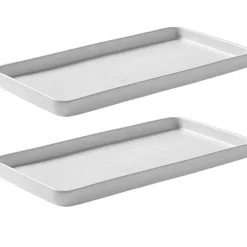 RAW Arctic White rektangulært fat 6x18,9x35,2 cm 2 stk