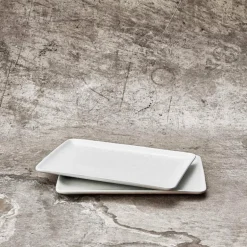 RAW Arctic White tallerken rektangulær 23,5x15 cm