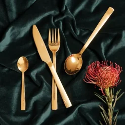 RAW bestikksett 16 deler gull