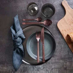 RAW bestikksett 16 deler matt rose