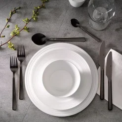 RAW bestikksett 16 deler svart