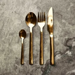 RAW bestikksett gull 24 deler