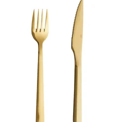 RAW biffbestikk 8 deler gull