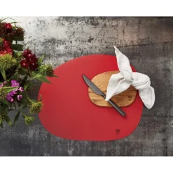 RAW Glass Beads dekkebrikke 41x33,5 cm very red