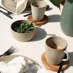 RAW krus med hank 35 cl sandy beige