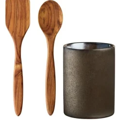 RAW Metallic Brown redskapskrukke m/ palett og gryteskje