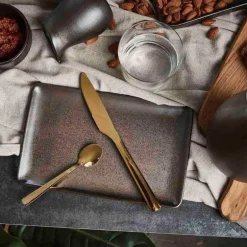 RAW Metallic Brown tallerken 23,5x15 cm