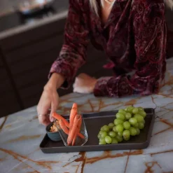 RAW Northern Green rektangulært fat 34x18 cm