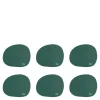 RAW Organic glassbrikke 6 stk dark green