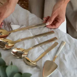 RAW salatsett 2 deler champagne gold