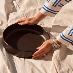 Raw serveringsskål 30 cm titanium black