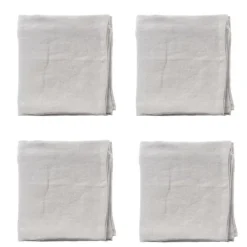 RAW serviett 4 stk lysegrå