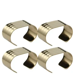 RAW serviettring 4 stk champagne gold