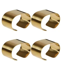 RAW serviettring 4 stk gull