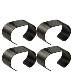 RAW serviettring 4 stk matte black