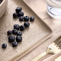 RAW tallerken 31,5x20 cm sandy beige