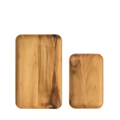 RAW Teak tallerken 31,7x20,2 cm