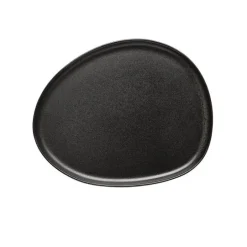 RAW Titanium Black organic tallerken 21x24 cm