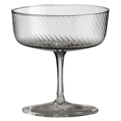 RAW Unique swirl champagneglass 25 cl smoke