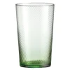 RAW Unique swirl highball glass 45 cl green