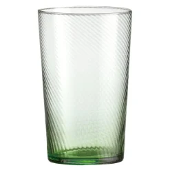 RAW Unique swirl highball glass 45 cl green